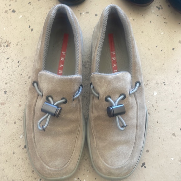 Prada Suede Driving Loafers Slip On - Picture 7 of 7